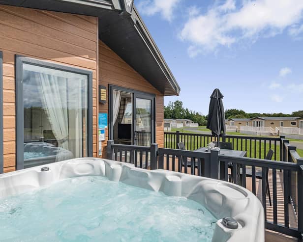 Leap into the hot tub the moment you arrive