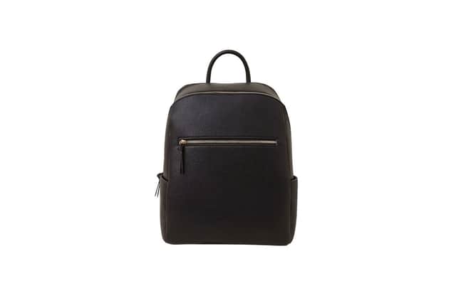 Accessorize faux leather backpack