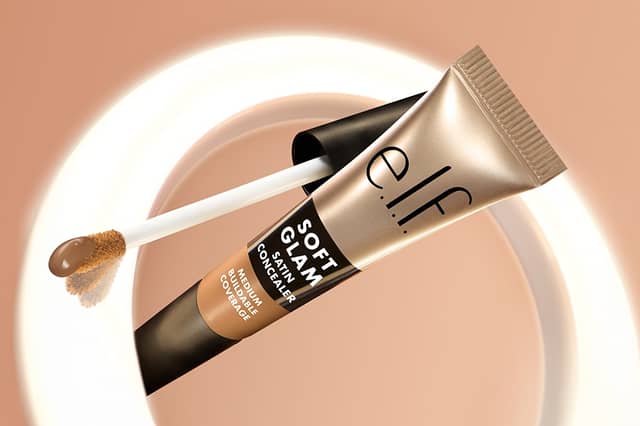The new e.l.f. Soft Glam Satin Concealer and Brightening Corrector work together to brighten, even skin tone and minimise dark circles.