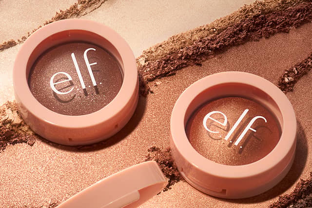The new e.l.f. Cosmetics Halo Glow Highlighter is designed to deliver a glass skin look.
