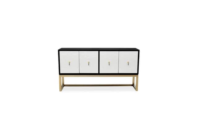 Luxe monochrome sideboard