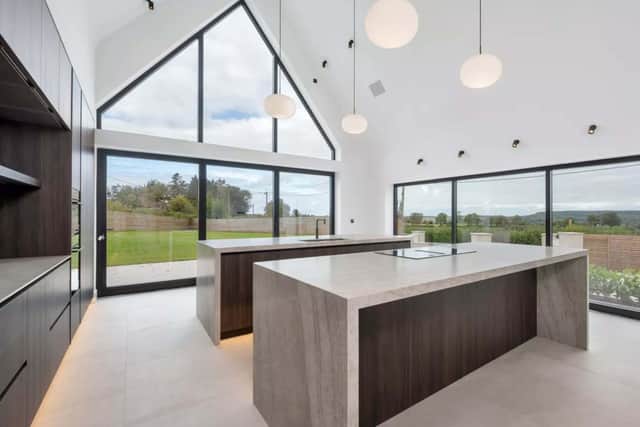The interior is designed around luxury living