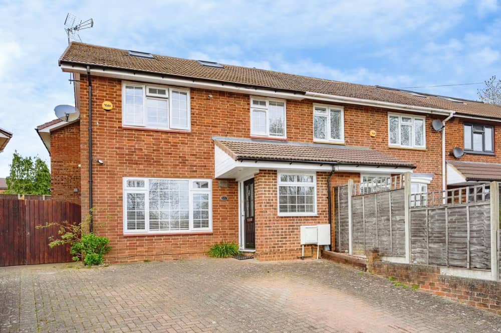This extended family home enjoys an attractive position overlooking green space in a popular Hemel Hempstead neighbourhood.