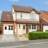 The detached Harrogate home occupies a peaceful cul-de-sac setting on the outskirts of the town