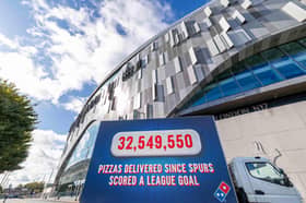 More than 32 million pizzas have been delivered by Domino's since Spurs last scored