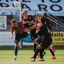 Hemel Town in action against Dagenham