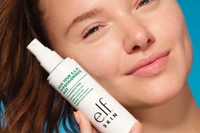 e.l.f. SKIN Save Your e.l.f. Hypochlorous Mist is a facial spray.