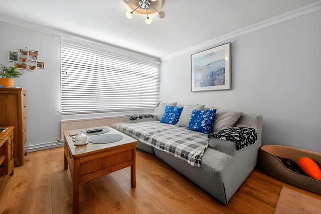 The 25ft dual-aspect living and dining room has French doors opening directly onto the garden