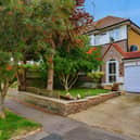 The semi-detached house on Mountfield Road has a driveway and garage, providing off-street parking in the Adeyfield area of Hemel Hempstead