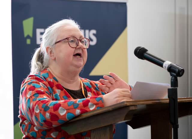 Rosemary speaking at the event.