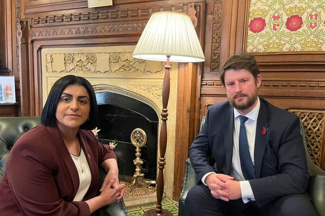 David Taylor MP discussing crime and antisocial behaviour in our community with Home Secretary Shabana Mahmood