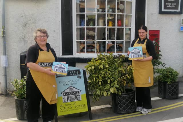 Cartmel Village Shop has takeaway sticky toffee pudding