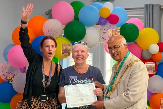 Sue celebrated her 20 years of dedicated service for Queensway House