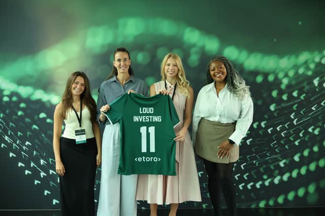 Former Lioness, Jill Scott MBE with Loud Investing participants