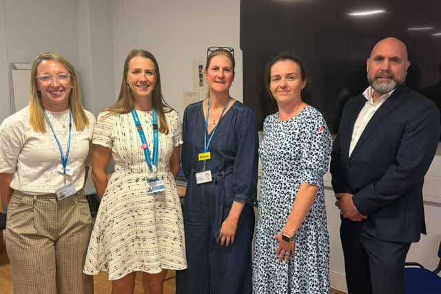 Jennifer Francis, Rachel Thorman, Dr Melanie Irvin-Sellers, Kelly McGovern and James Thomas