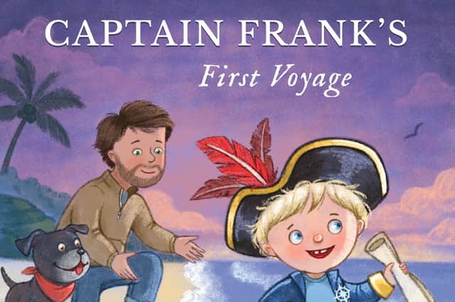 The cover of Captain Frank’s First Voyage, the new children’s board book by Hemel Hempstead author Jake New.