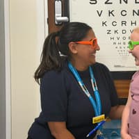 Seven‑year‑old Freya’s world transformed after early eye care at Watford General