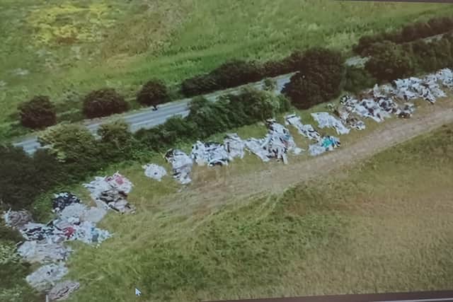 It took a public fundraiser to raise more than £50,000 needed to clear this fly-tip in St Albans earlier this year.