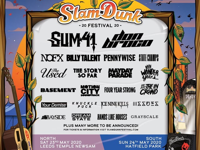 Power Packed Line Up Announced For Slam Dunk Hemel Today