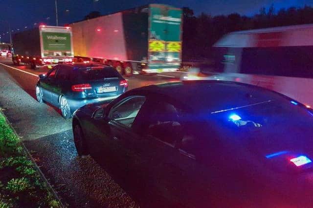 The driver was caught by an unmarked police. Credit: BCH Twitter