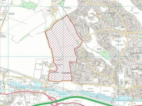The proposed site in West Hemel Hempstead