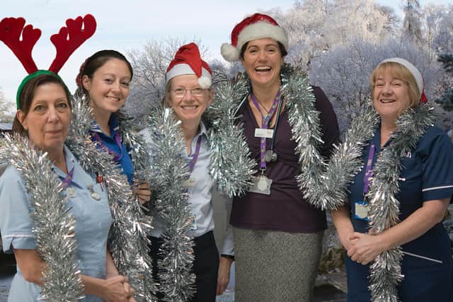 Members of the hospice's clinical team