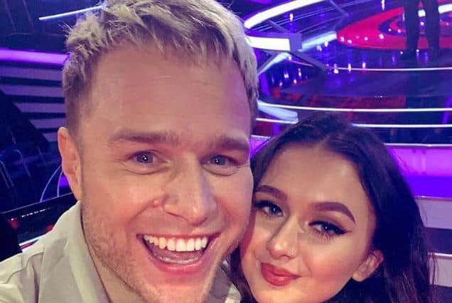 Cameo Williams with her new mentor Olly Murs