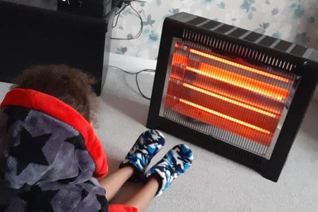 Jade and her young son have been without central heating for almost a month
