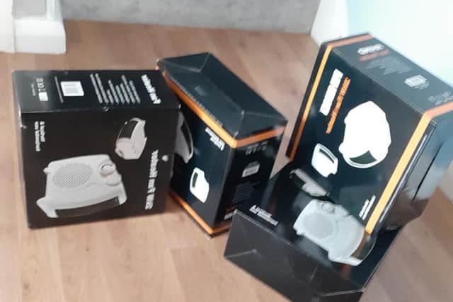 The mum was forced to heat her home with an electric heaters