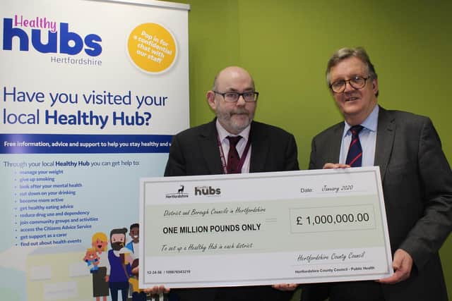 Director of Public Health Jim McManus, left, and Cllr Tim Hutchings