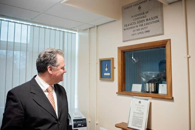 Plaque to Frank Mason was retained in renovation