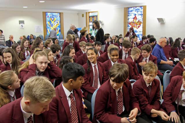 Kings Langley School students at Watford Synagogue's Holocaust Learning event