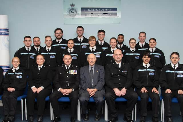 December graduates from the force, Florentina is on the right, second row