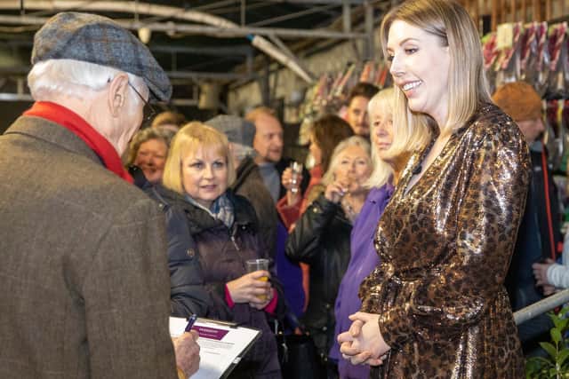 Katherine Ryan joins Save Woods campaign. Photo by Adam Hollier
