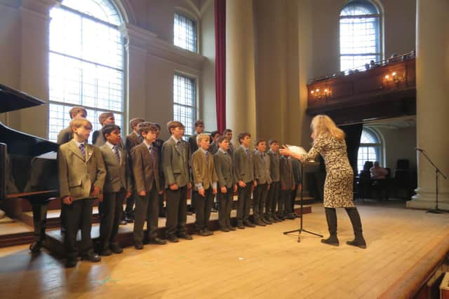 Lockers Park Prep School pupils performing at the event