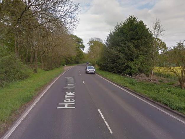40mph speed limit westbound and eastbound of Westwick Row.