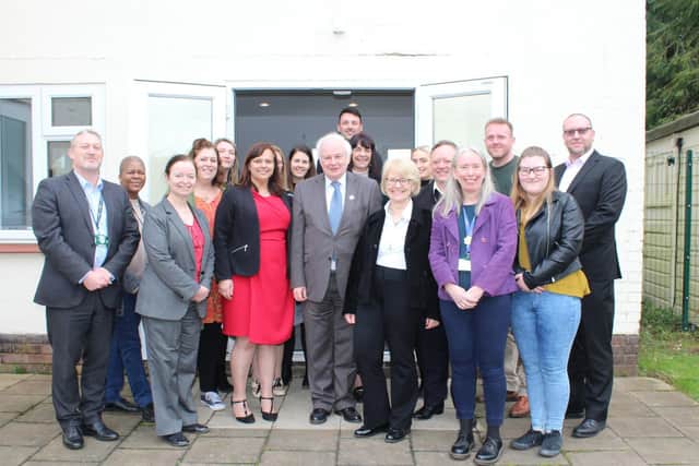 Staff and guests celebrate the opening of Greenway Lodge