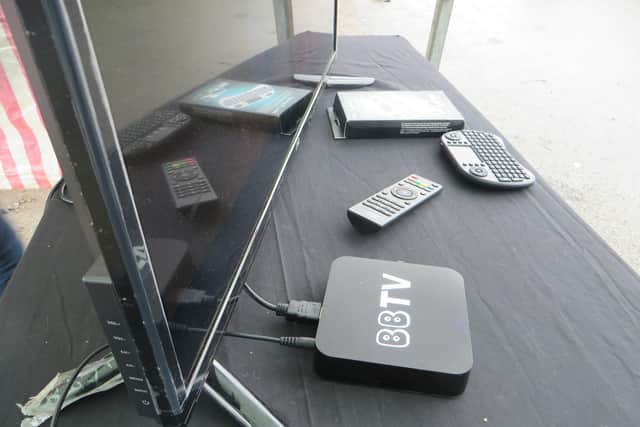 The devices were sold by the pair at Bovingdon Market, Hemel Hempstead