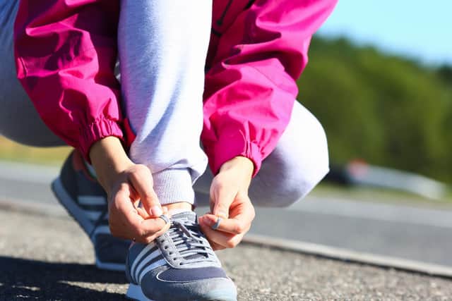 Running stock image