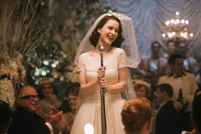 American actress Rachel Brosnahan, won Best Actress TV Series Musical orComedy for The Marvelous Mrs Maisel at the Golden Globes 2019. Photo: PA