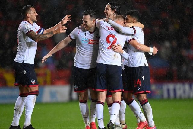 Bolton Wanderers (58 points) - The Lancashire outfit are tipped to climb three places by the end of the campaign.