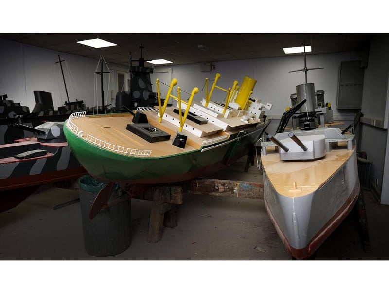 Some of the boats in the workshop.