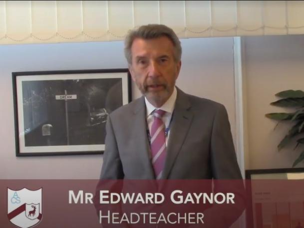 Headteacher, Edward Gaynor