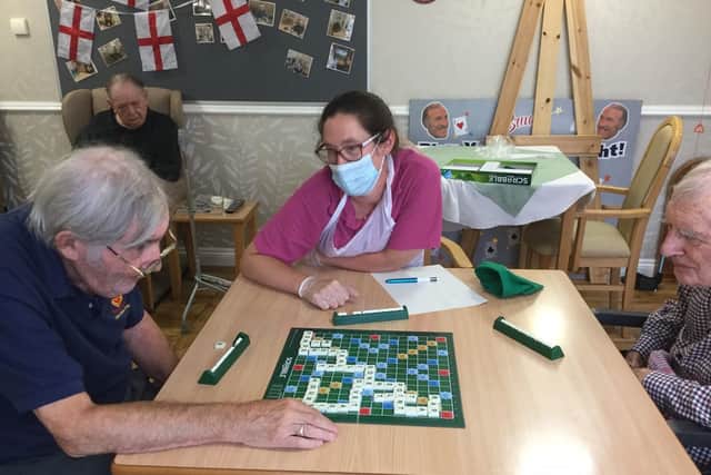 Joba has donated board games to The Lodge Care Home