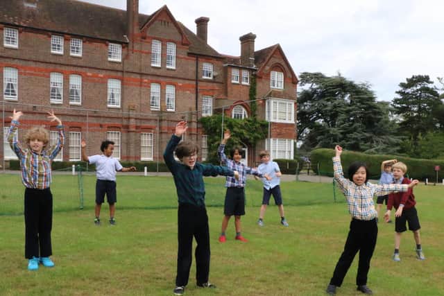 Lockers Park pupils celebrating Global Beatles Day
