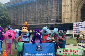 Helen was in Westminster today with her mascot to ask for Government guidance
