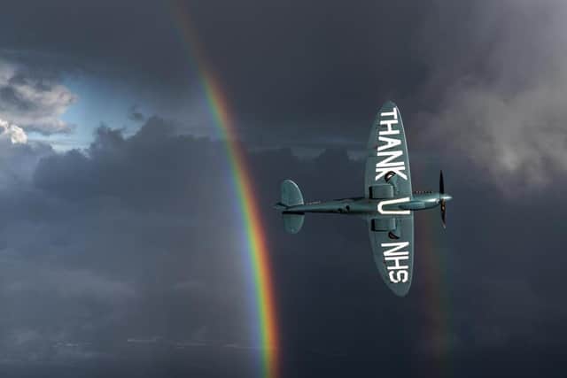 'Thank you NHS' Spitfire to fly over Hemel Hempstead on Saturday (C) George Lewis Romain