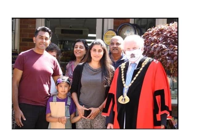 CllrTerry Douris presented the awards on behalf of the Lord Lieutenant for Hertfordshire