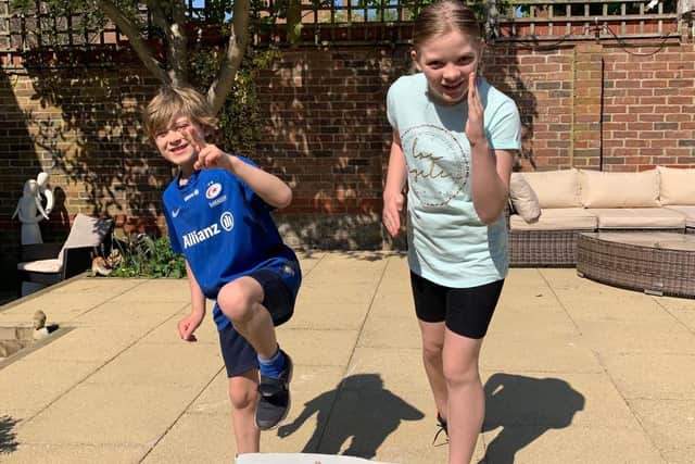 Harry and Maizie raised over 1,000 to raise money for AGE UK