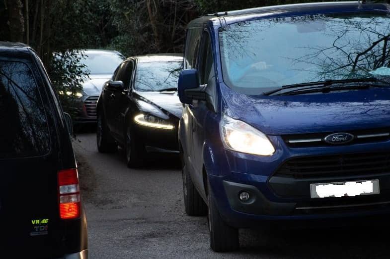 Traffic on Chaulden Lane